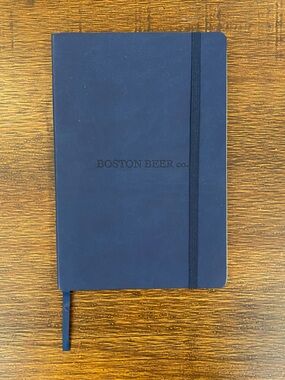Boston Beer Co. Navy Embossed Journal with Elastic Band